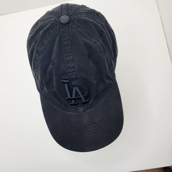 Los Angeles Dodgers LA Hat 47 Brand Baseball Hat Cap Adjustable Black Unisex OSF - Picture 7 of 11